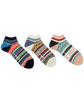CHUP BLOMSTERFELT socks available in Ivory, Ink Blue, and Peach