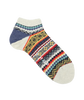 CHUP BLOMSTERFELT socks available in Ivory, Ink Blue, and Peach