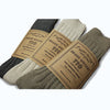 HEAVY WEIGHT 110 socks available in Oatmeal, Greige, and Gray